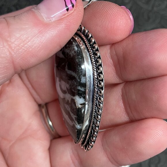 Zebra Jasper Pendant Stone Crystal Jewelry - Picture 5 of 8